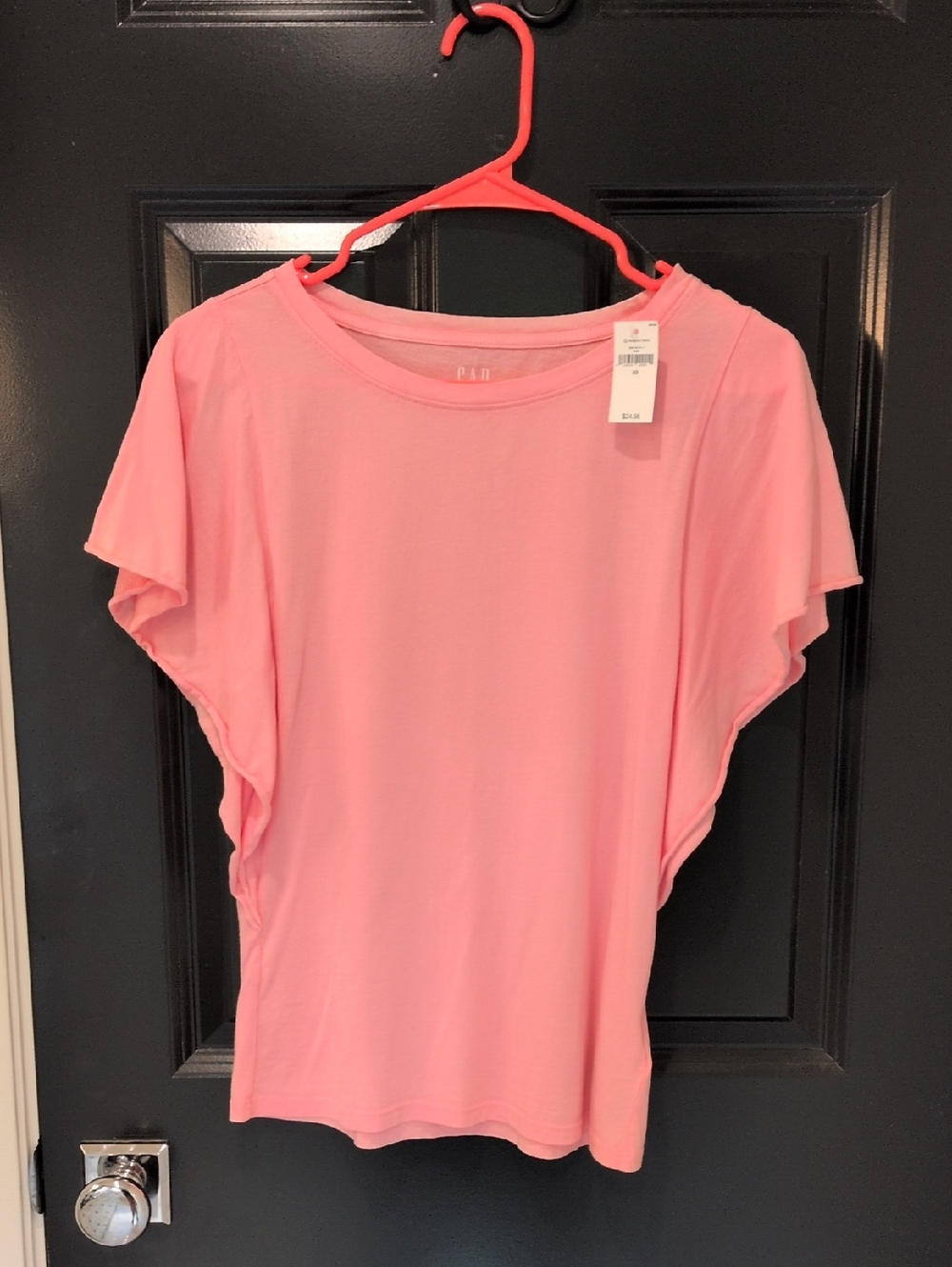 GAP Light Pink Flutter-Sleeve Tee